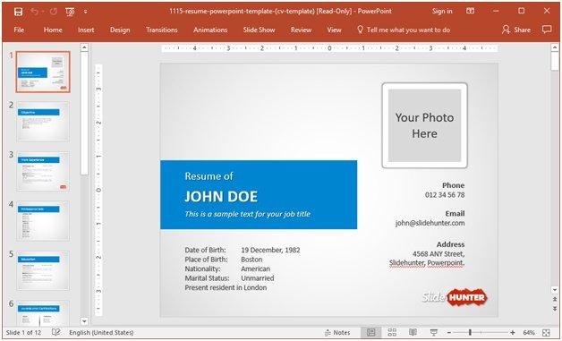 powerpoint resume template free curriculum vitae microsoft powerpoint resume template free curriculum vitae microsoft